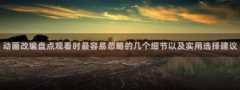 汗汗漫画热门作品大全：动画改编盘点观看时最容易忽略的几个细节以及实用选择建议配图
